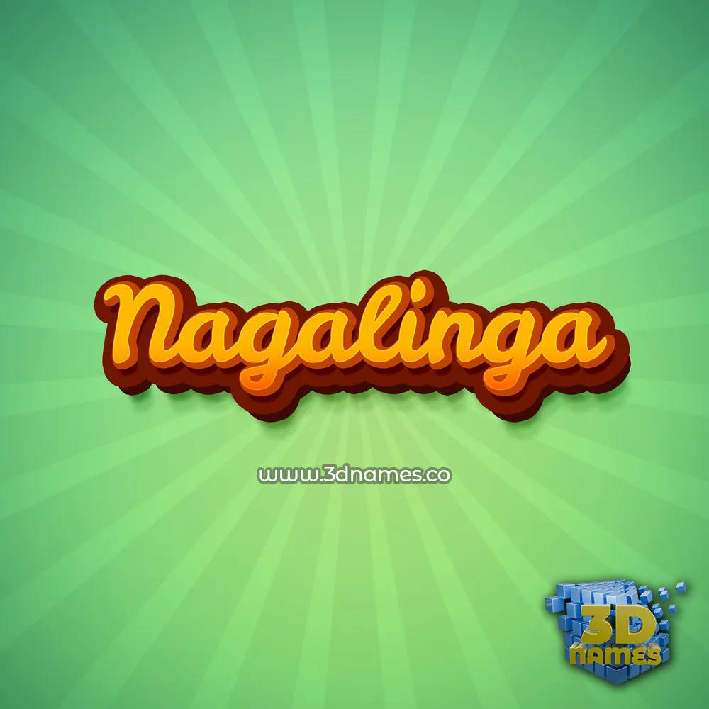 nagalinga in Green Rays style - 3D name wallpaper