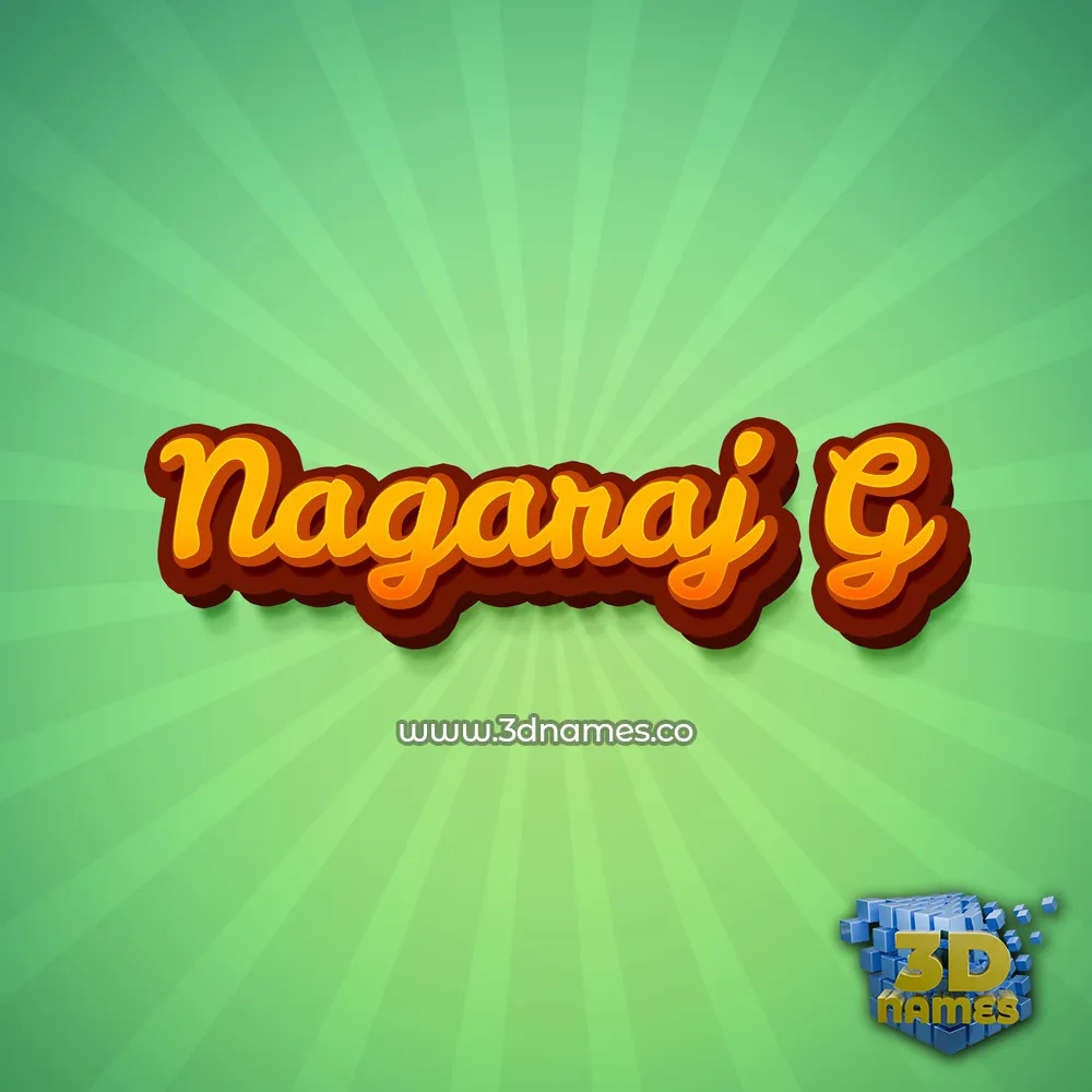 nagaraj g in Green Rays style - 3D name wallpaper