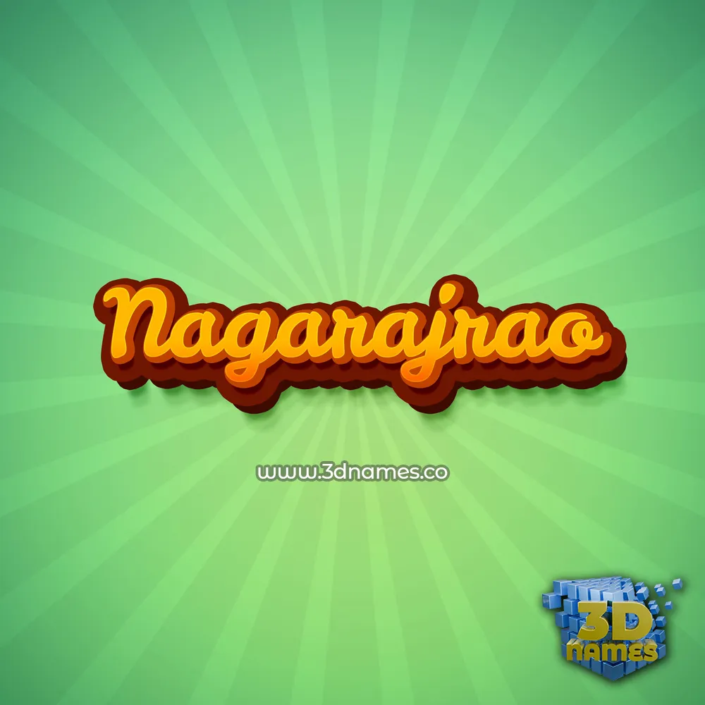 nagarajrao in Green Rays style - 3D name wallpaper