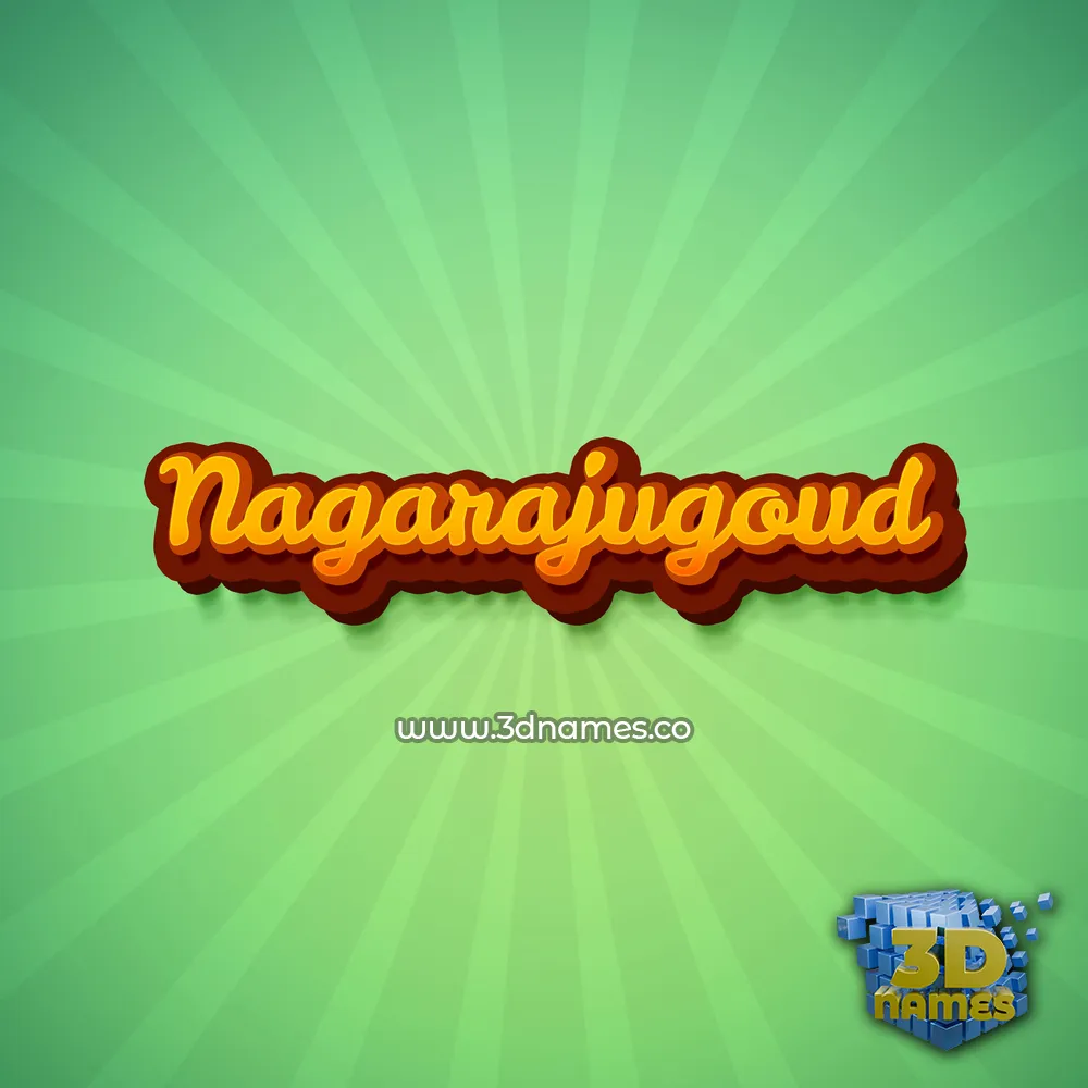 nagarajugoud in Green Rays style - 3D name wallpaper
