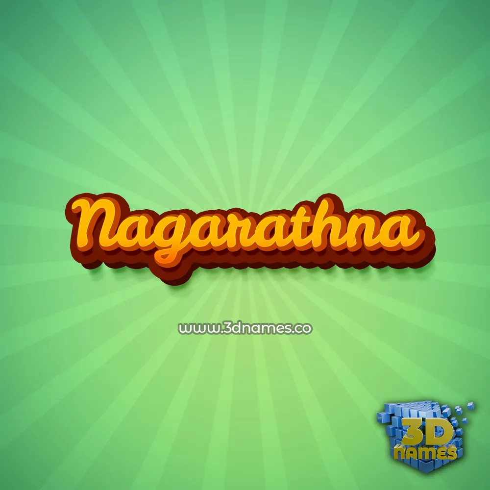 nagarathna in Green Rays style - 3D name wallpaper