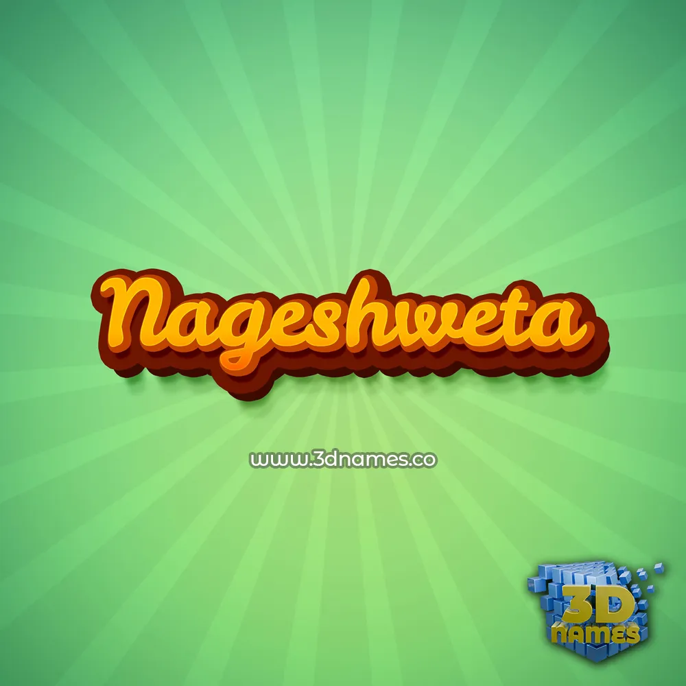 nageshweta in Green Rays style - 3D name wallpaper