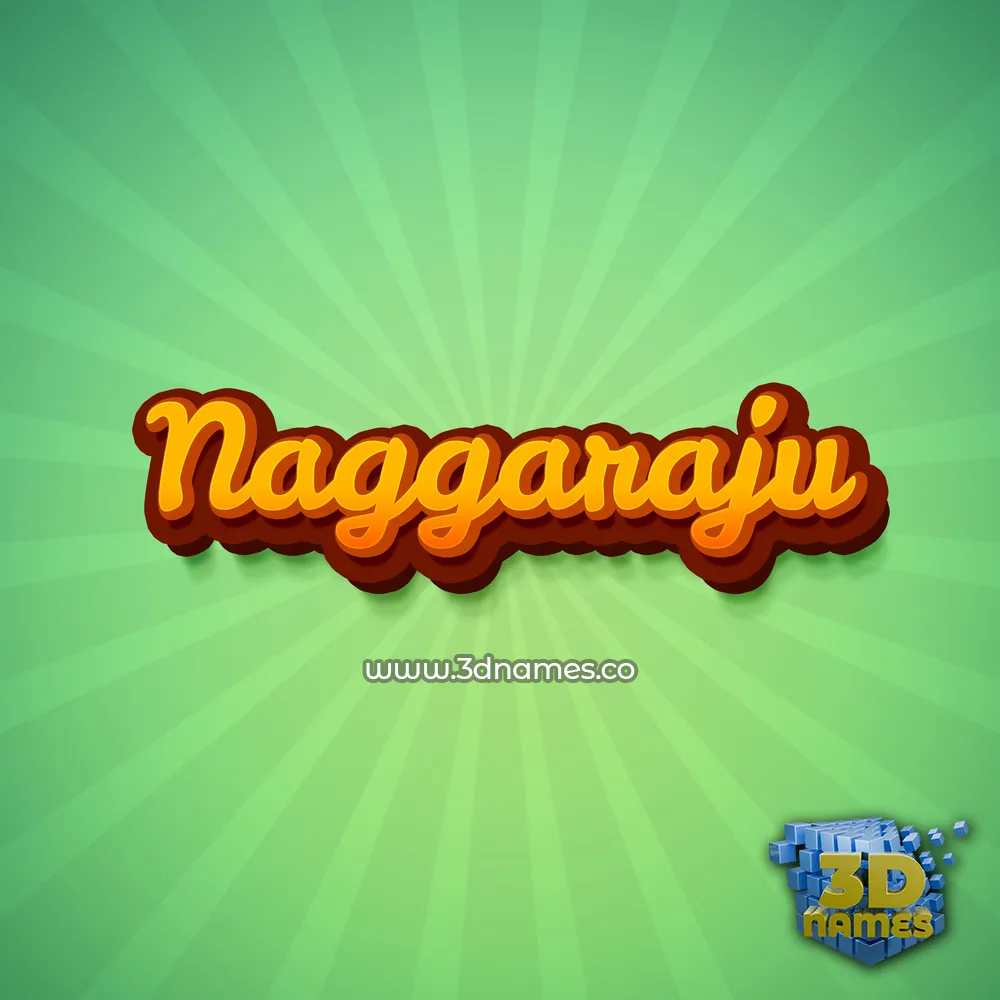 naggaraju in Green Rays style - 3D name wallpaper