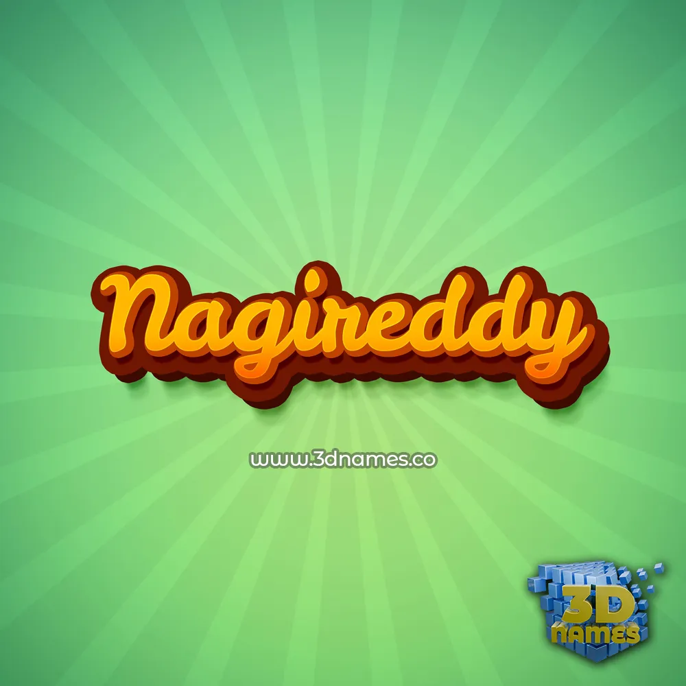 nagireddy in Green Rays style - 3D name wallpaper