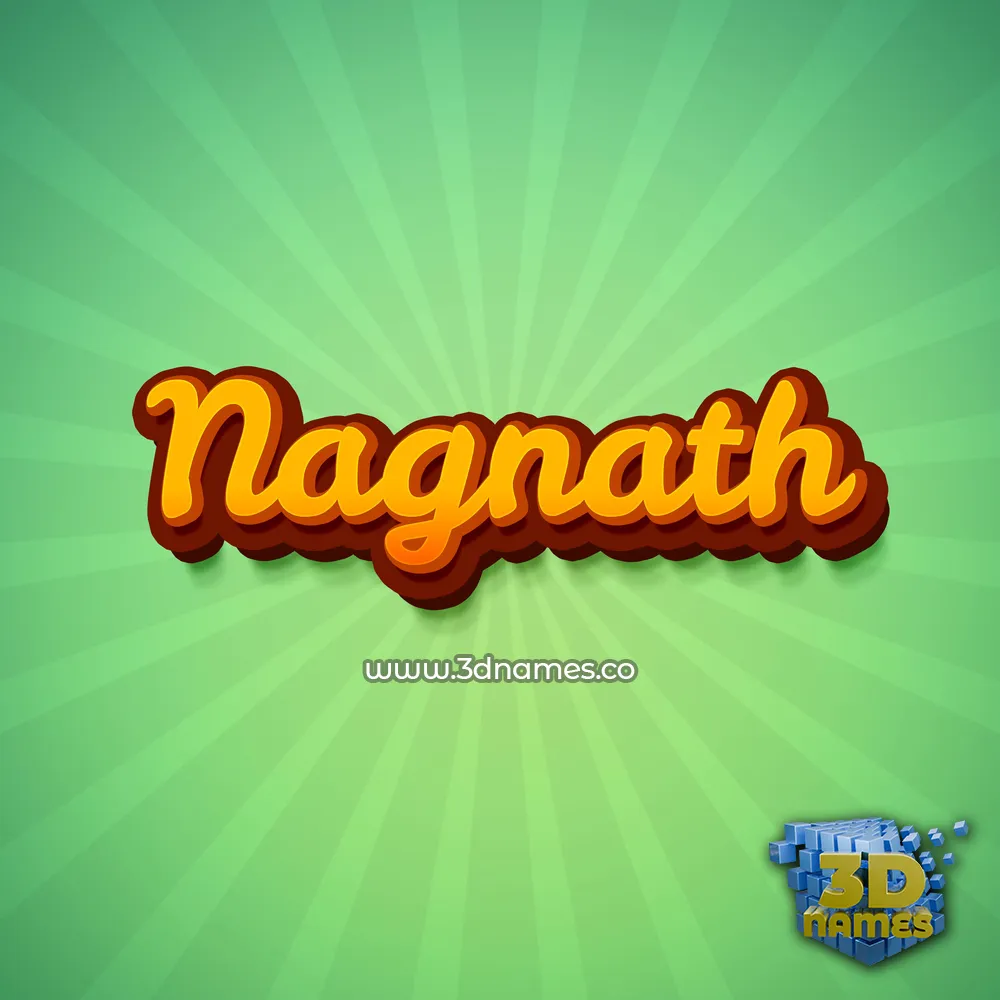 nagnath in Green Rays style - 3D name wallpaper