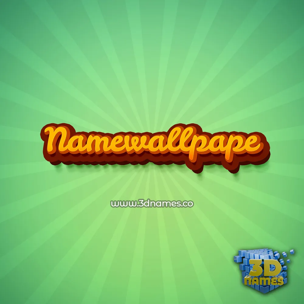 namewallpape in Green Rays style - 3D name wallpaper