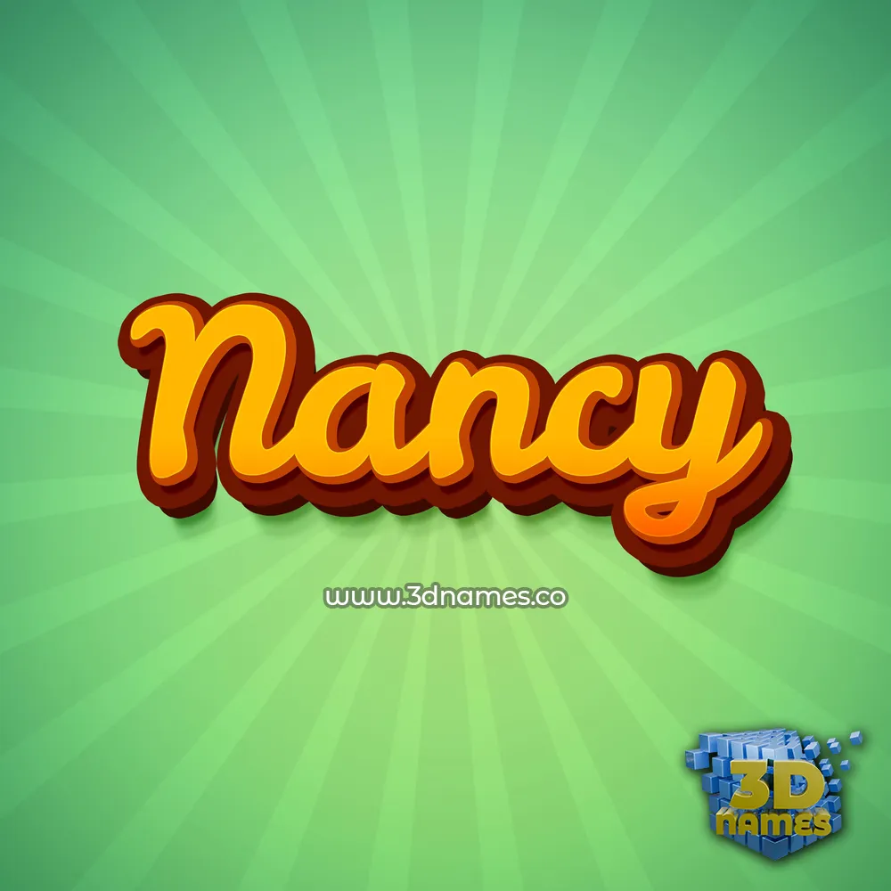 nancy in Green Rays style - 3D name wallpaper