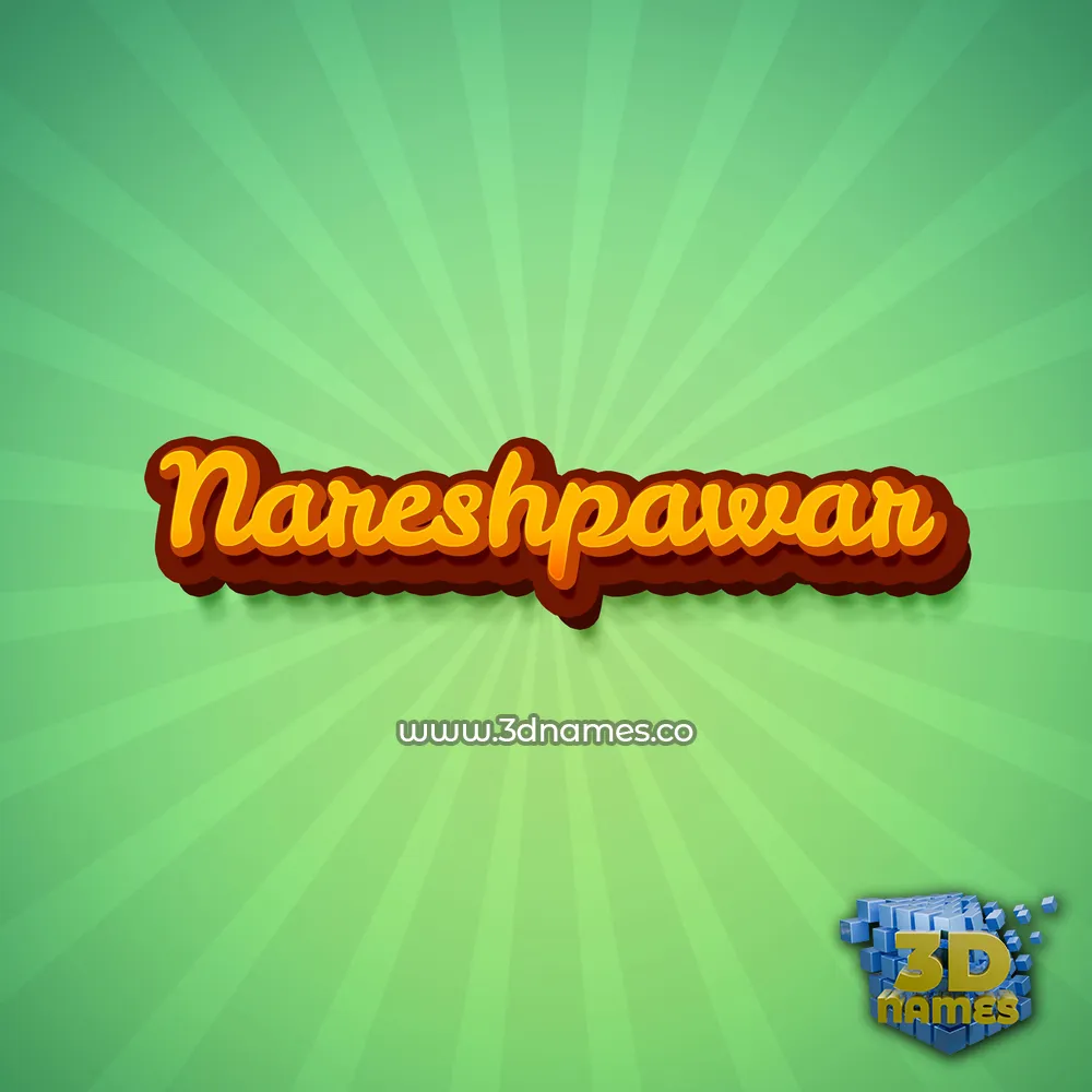 nareshpawar in Green Rays style - 3D name wallpaper