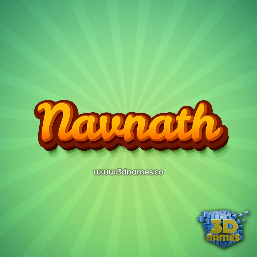 navnath in Green Rays style - 3D name wallpaper