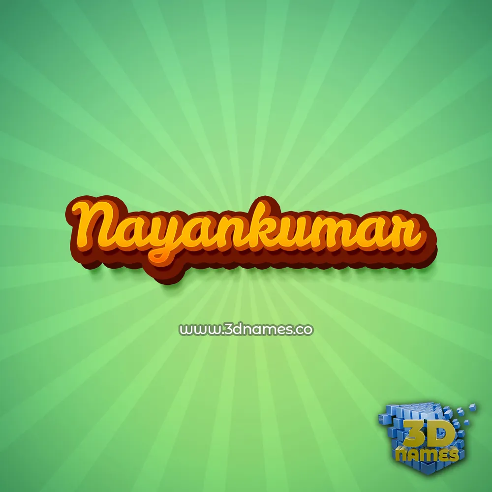 nayankumar in Green Rays style - 3D name wallpaper