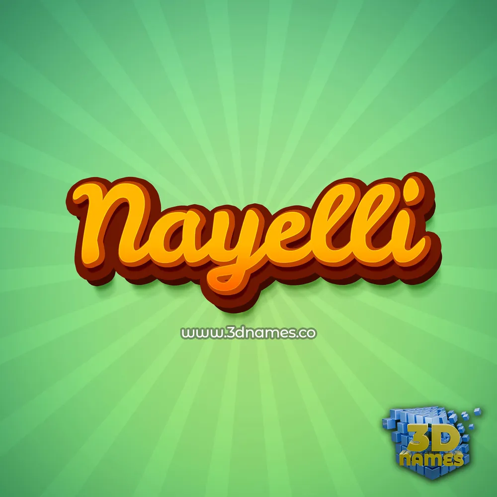 nayelli in Green Rays style - 3D name wallpaper