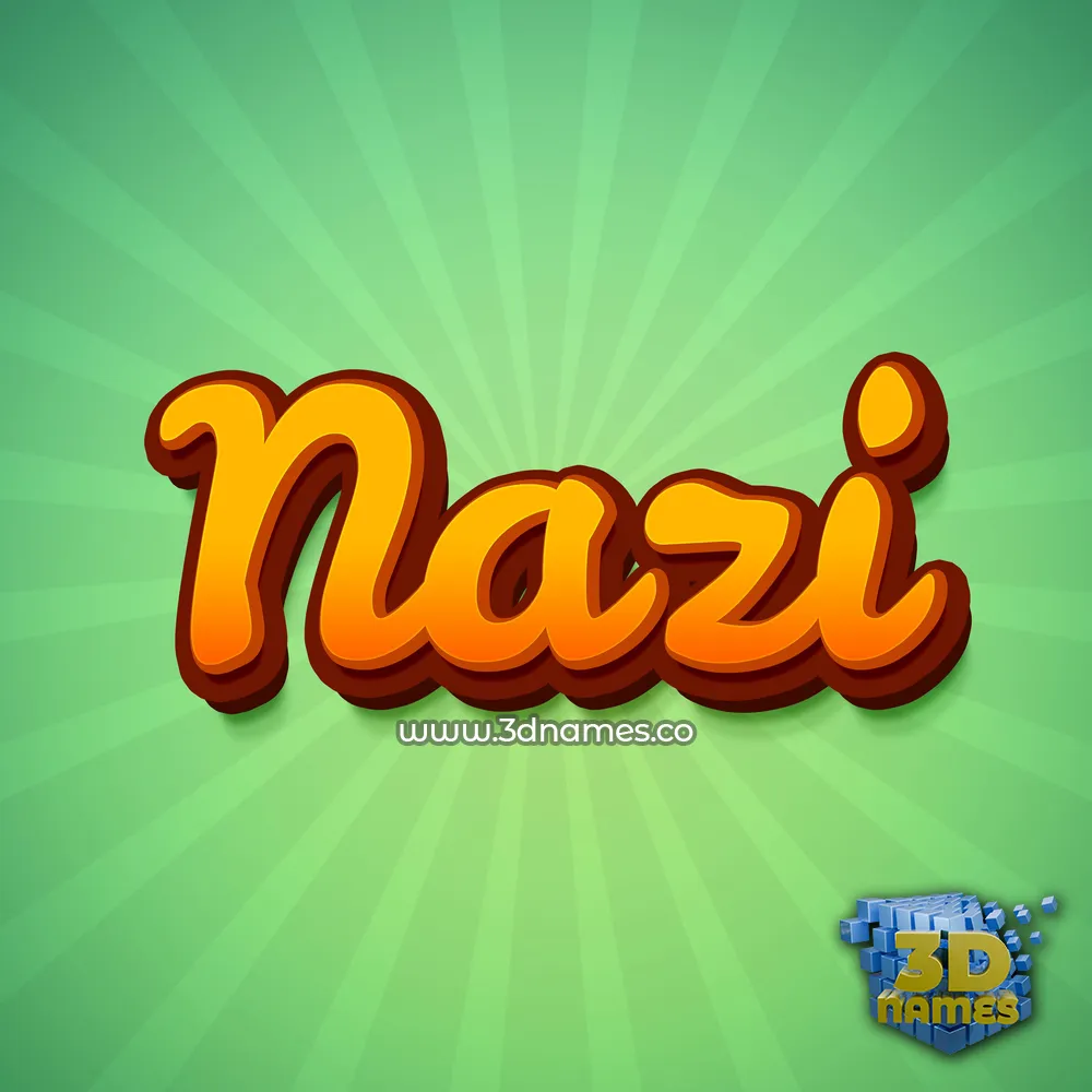 nazi in Green Rays style - 3D name wallpaper