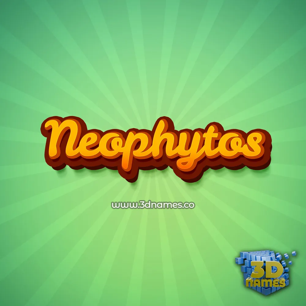 neophytos in Green Rays style - 3D name wallpaper