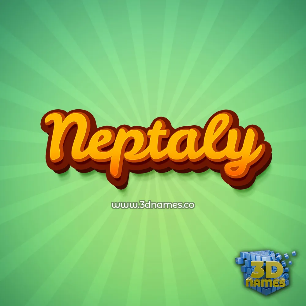 neptaly in Green Rays style - 3D name wallpaper