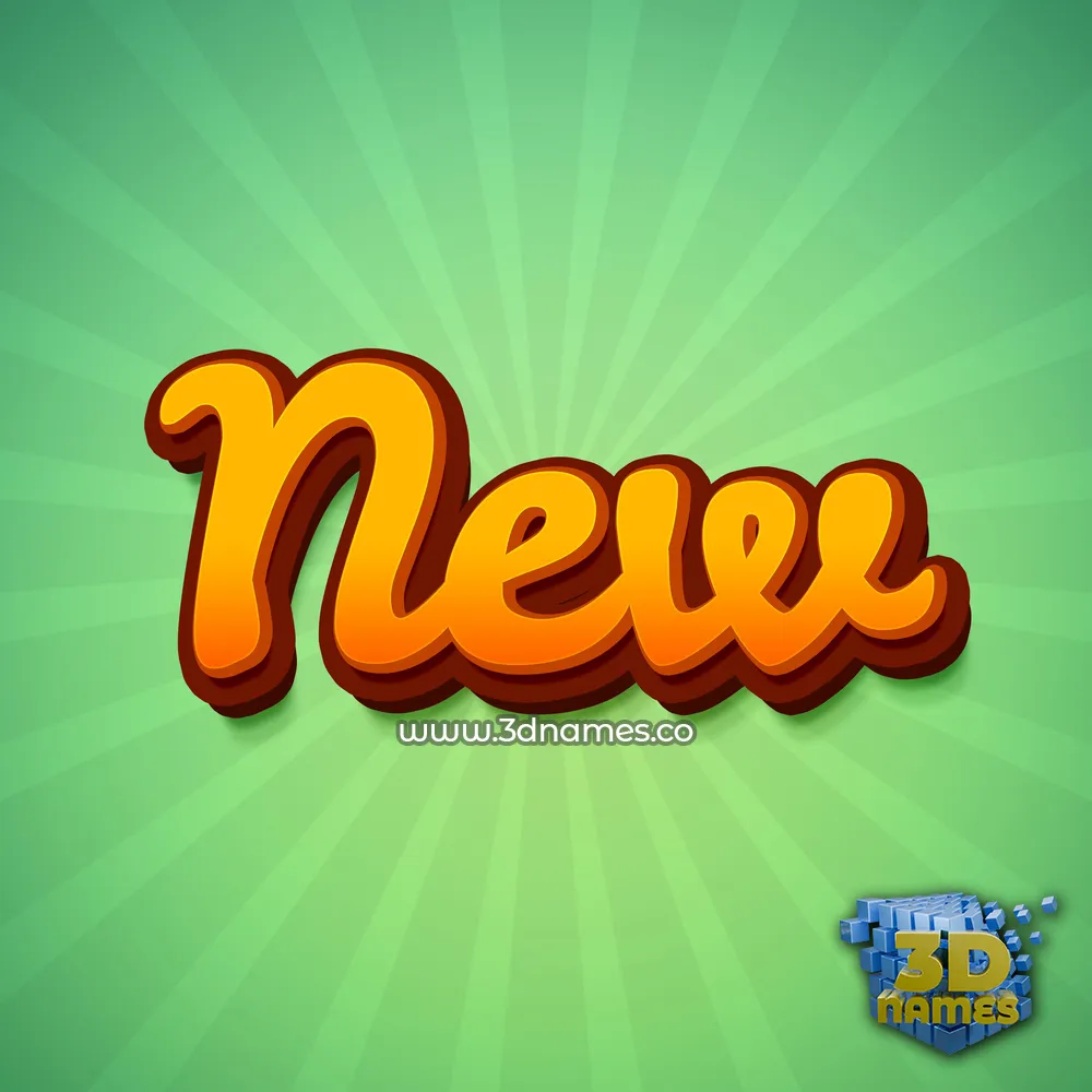 new in Green Rays style - 3D name wallpaper