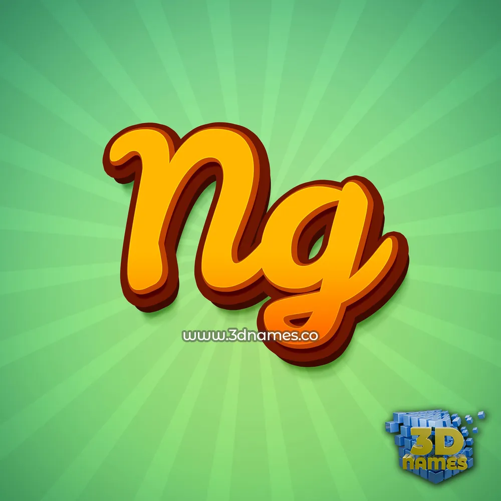 ng in Green Rays style - 3D name wallpaper