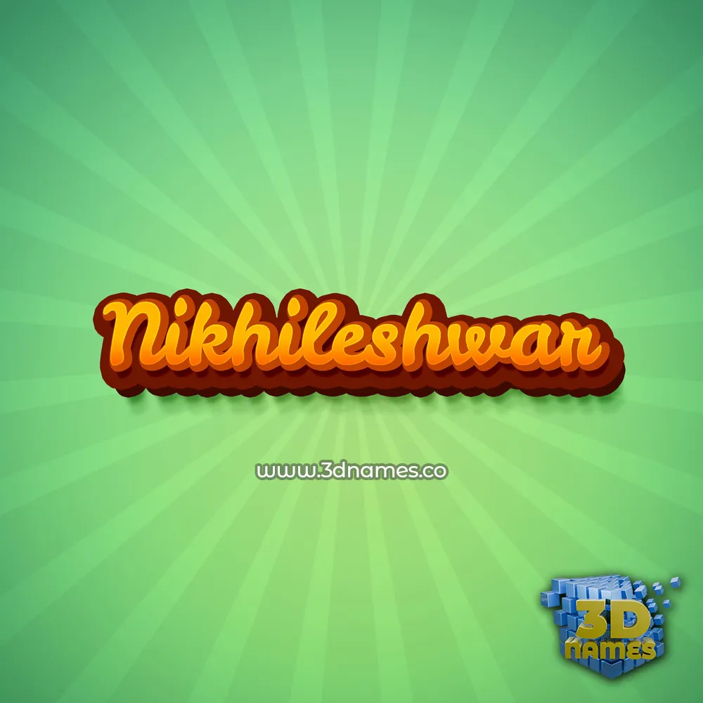 nikhileshwar in Green Rays style - 3D name wallpaper