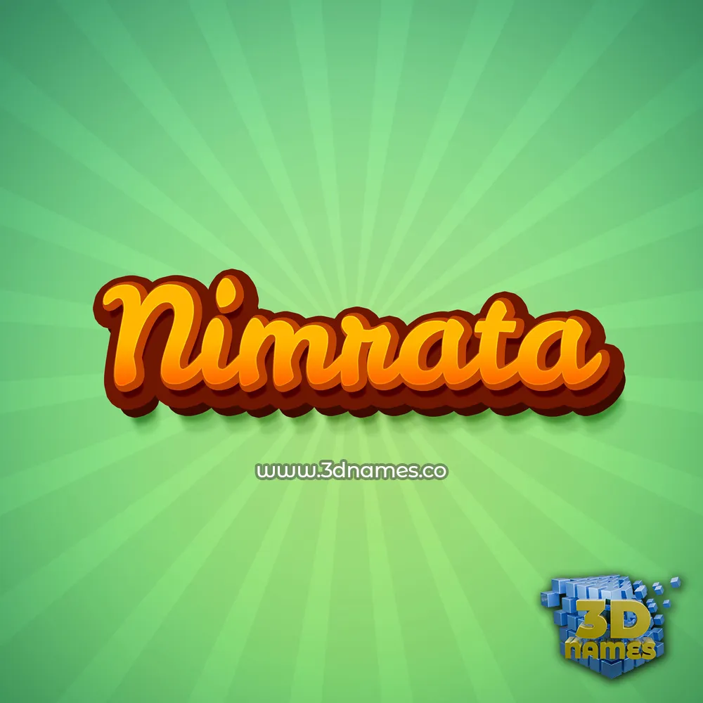 nimrata in Green Rays style - 3D name wallpaper