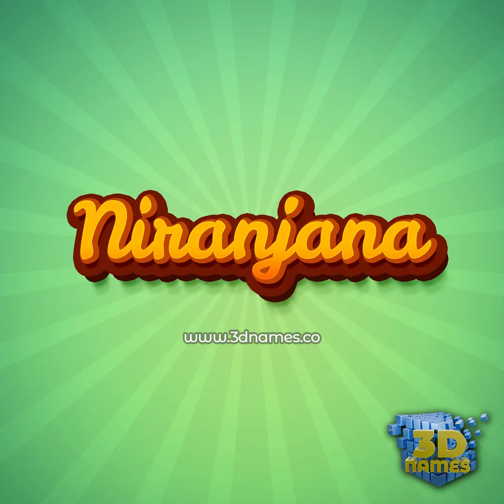 niranjana in Green Rays style - 3D name wallpaper
