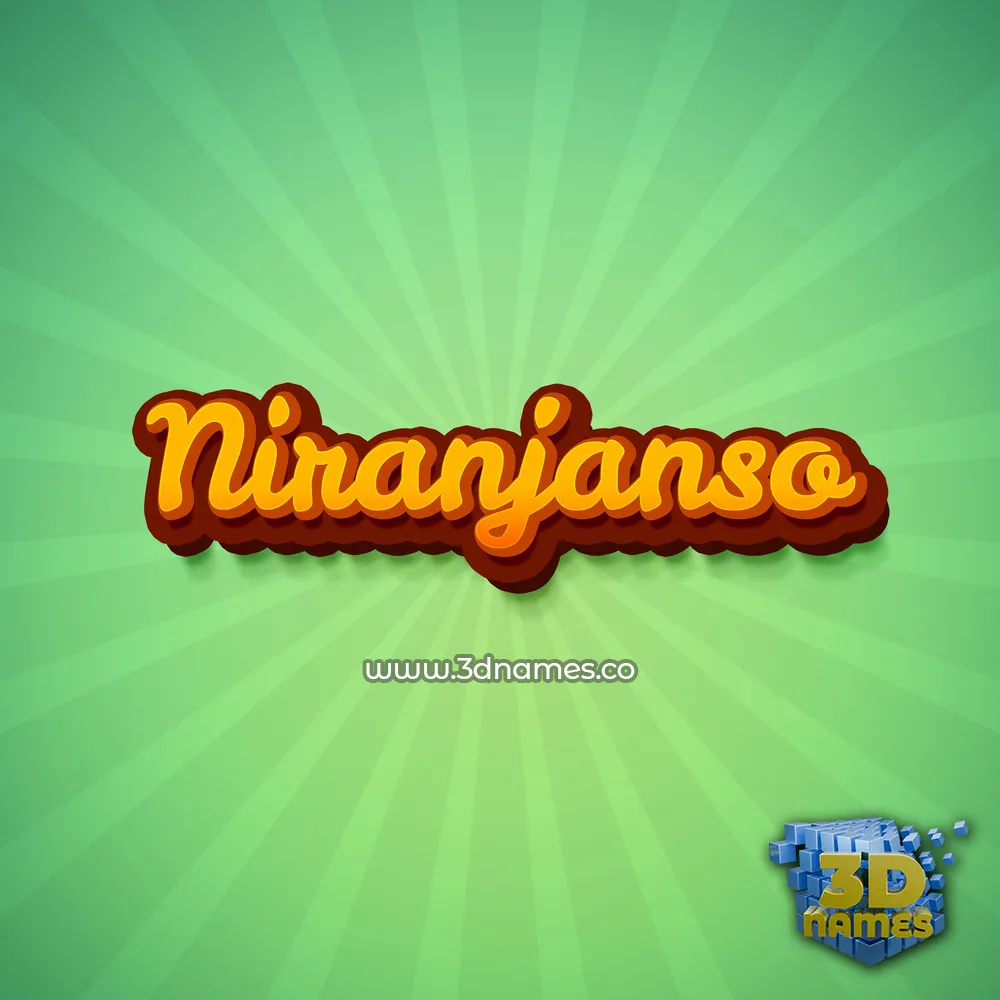niranjanso in Green Rays style - 3D name wallpaper