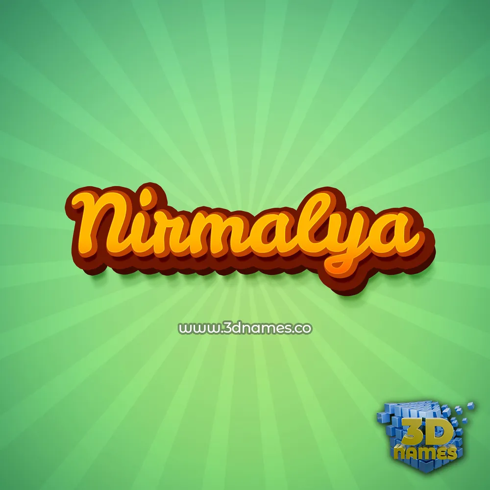 nirmalya in Green Rays style - 3D name wallpaper
