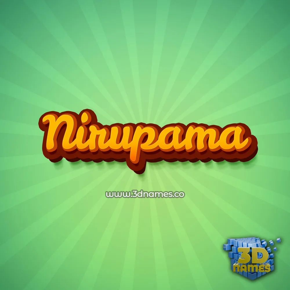 nirupama in Green Rays style - 3D name wallpaper