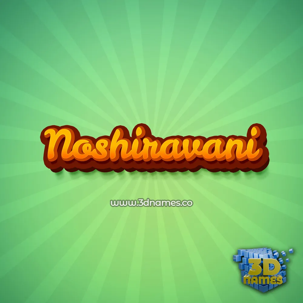 noshiravani in Green Rays style - 3D name wallpaper
