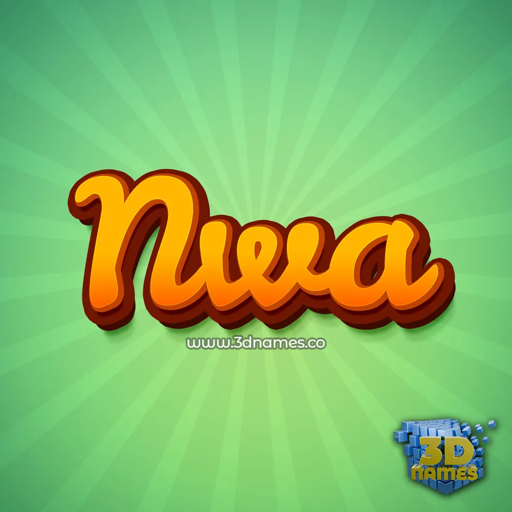 nwa in Green Rays style - 3D name wallpaper