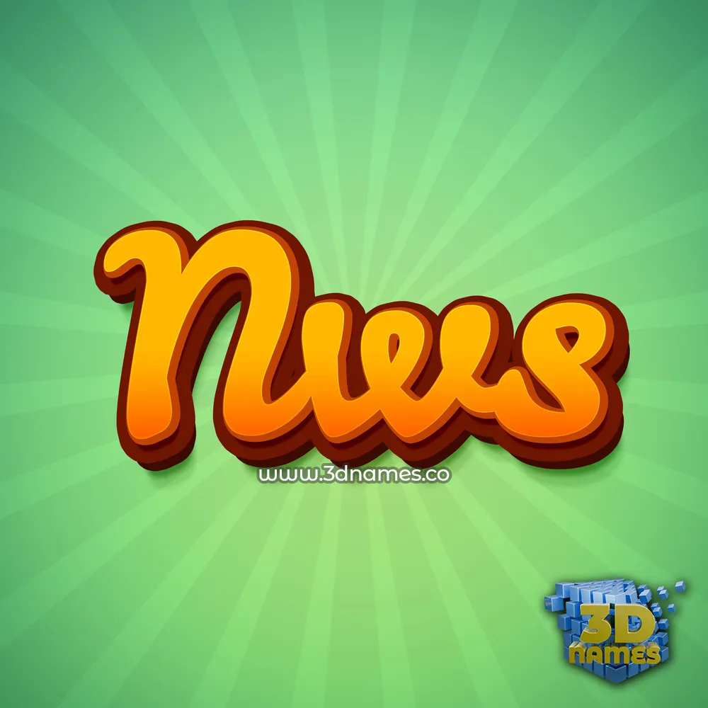 nws in Green Rays style - 3D name wallpaper
