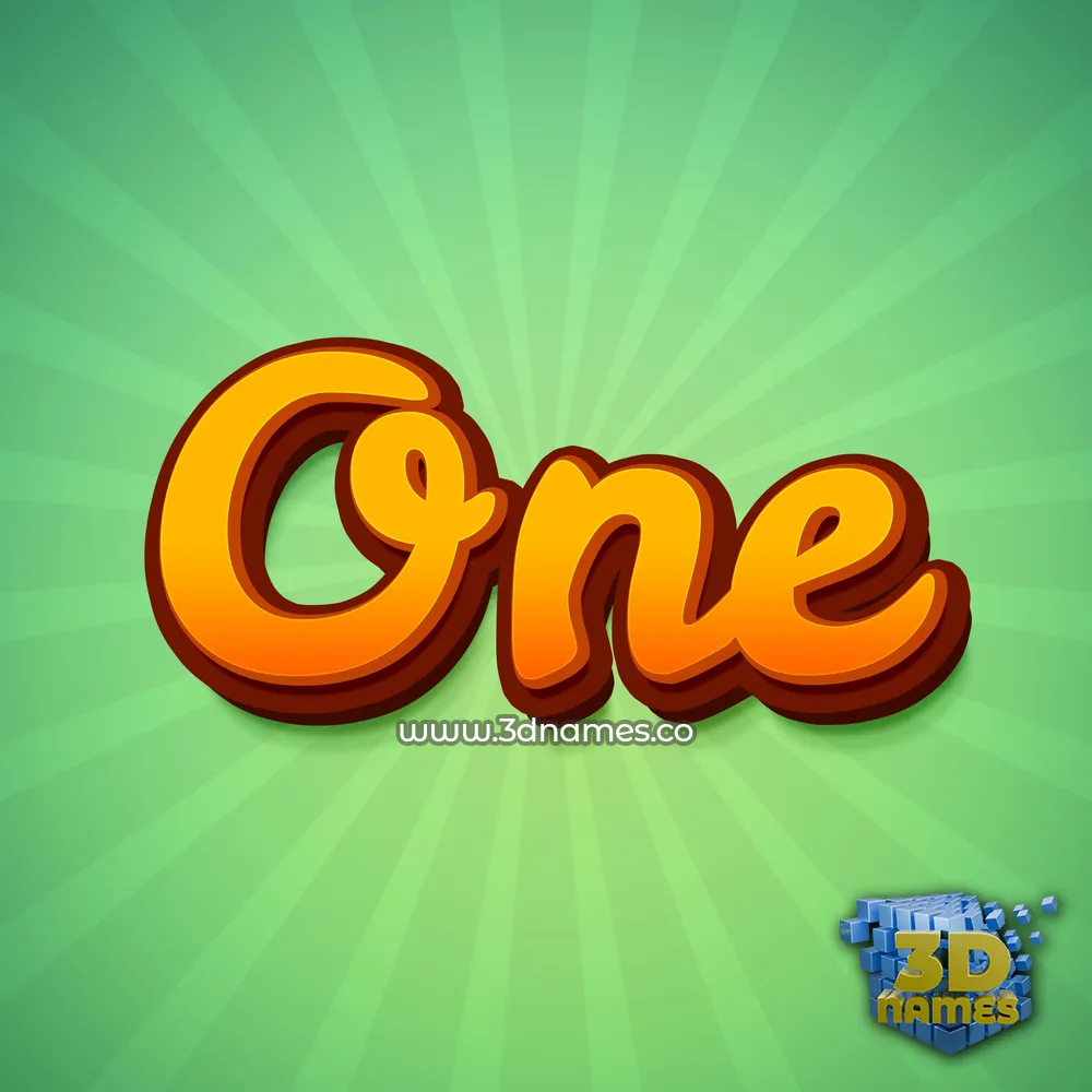 one in Green Rays style - 3D name wallpaper