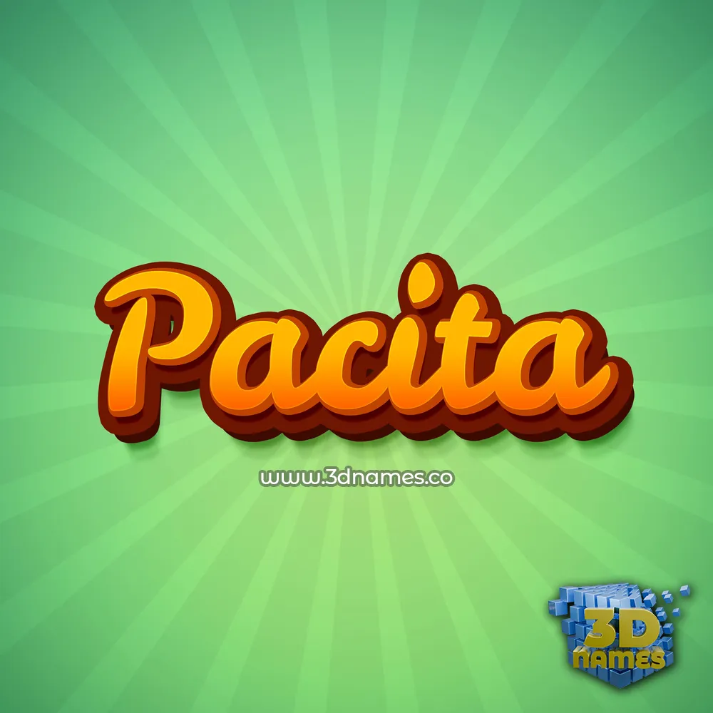 pacita in Green Rays style - 3D name wallpaper