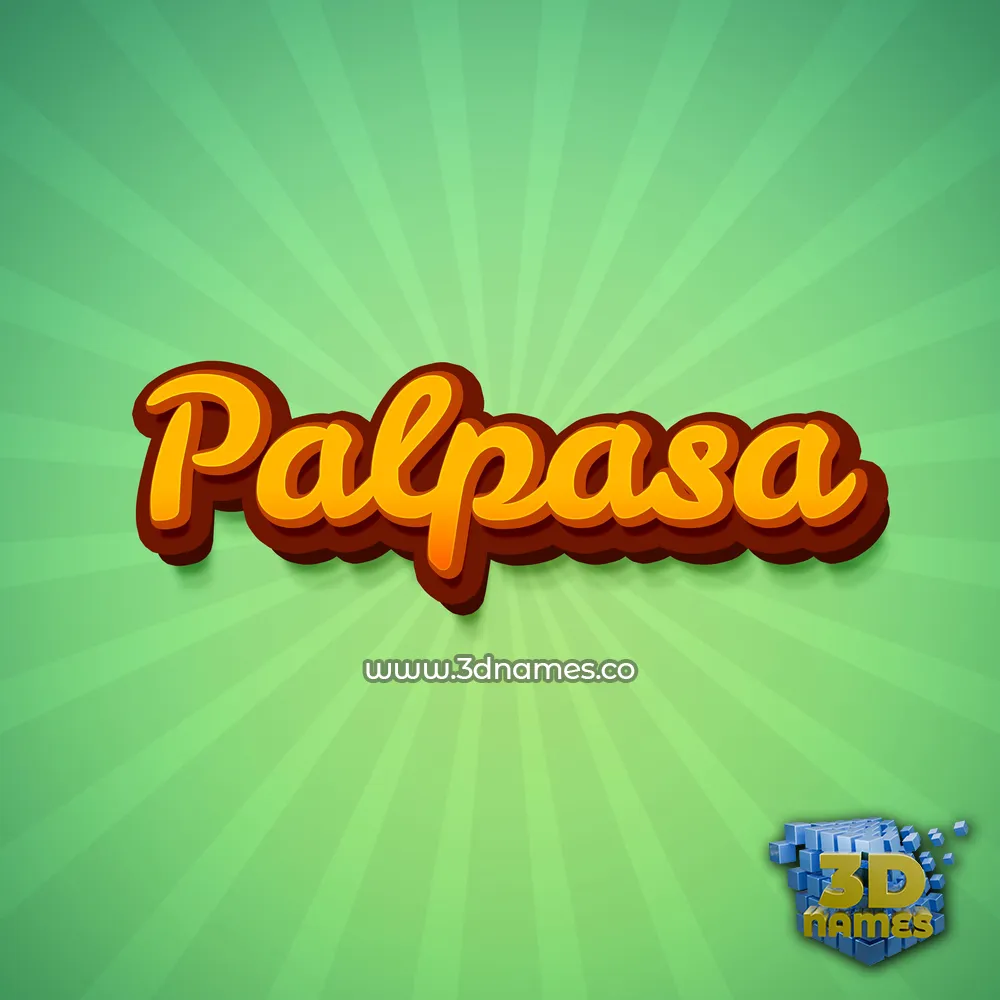 palpasa in Green Rays style - 3D name wallpaper