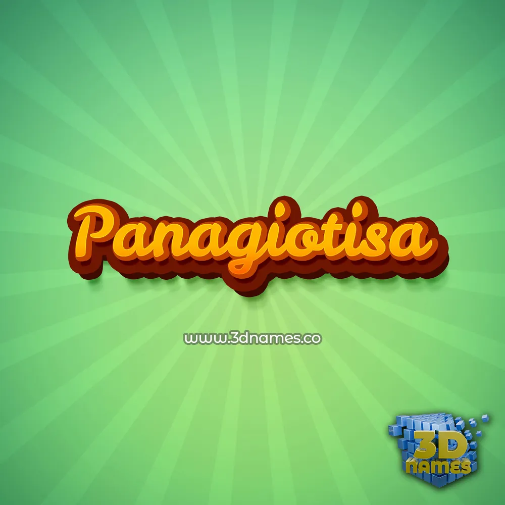 panagiotisa in Green Rays style - 3D name wallpaper