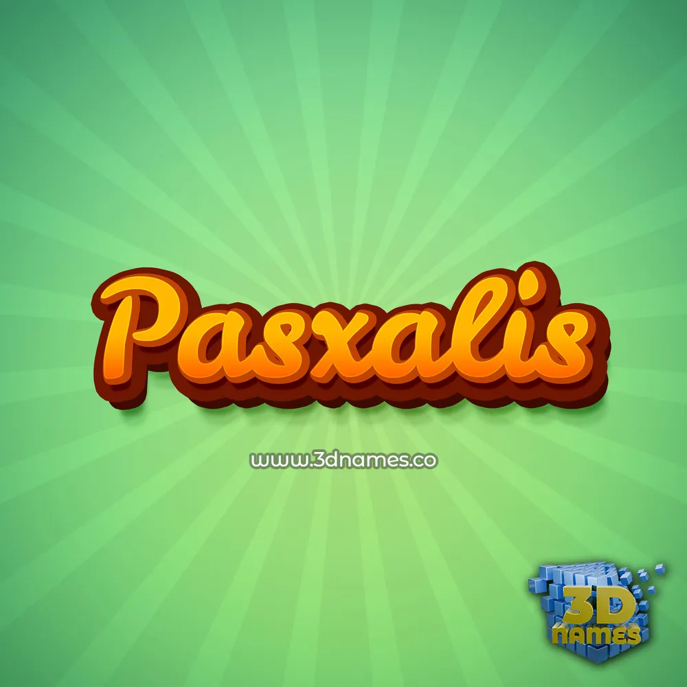 pasxalis in Green Rays style - 3D name wallpaper