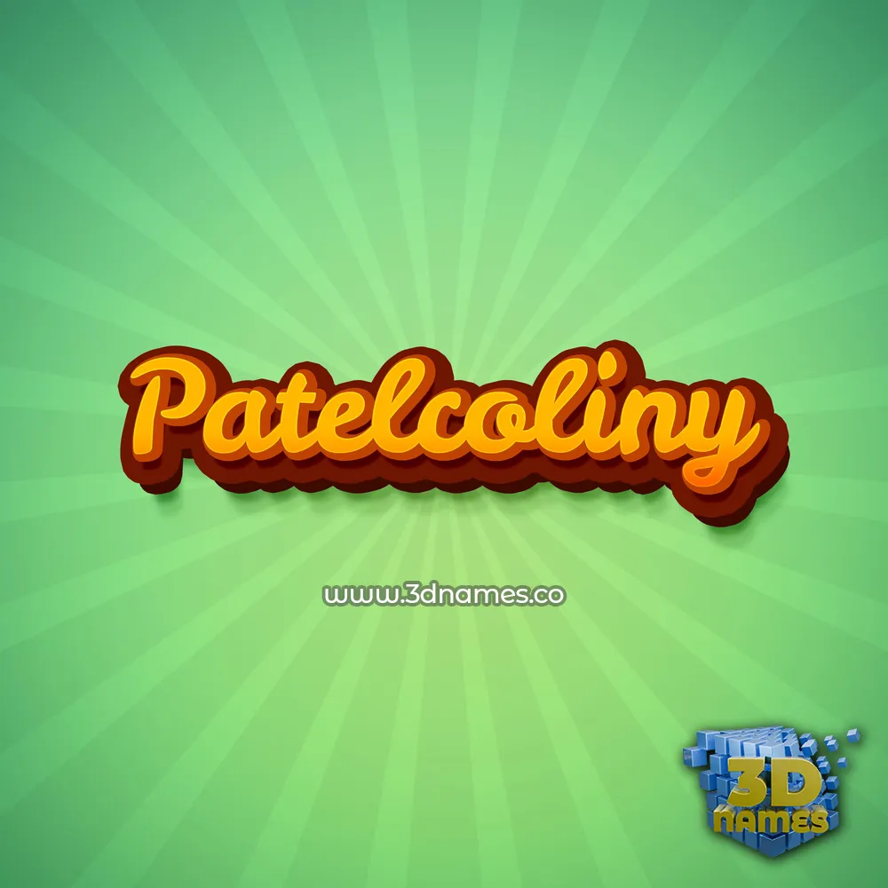 patelcoliny in Green Rays style - 3D name wallpaper