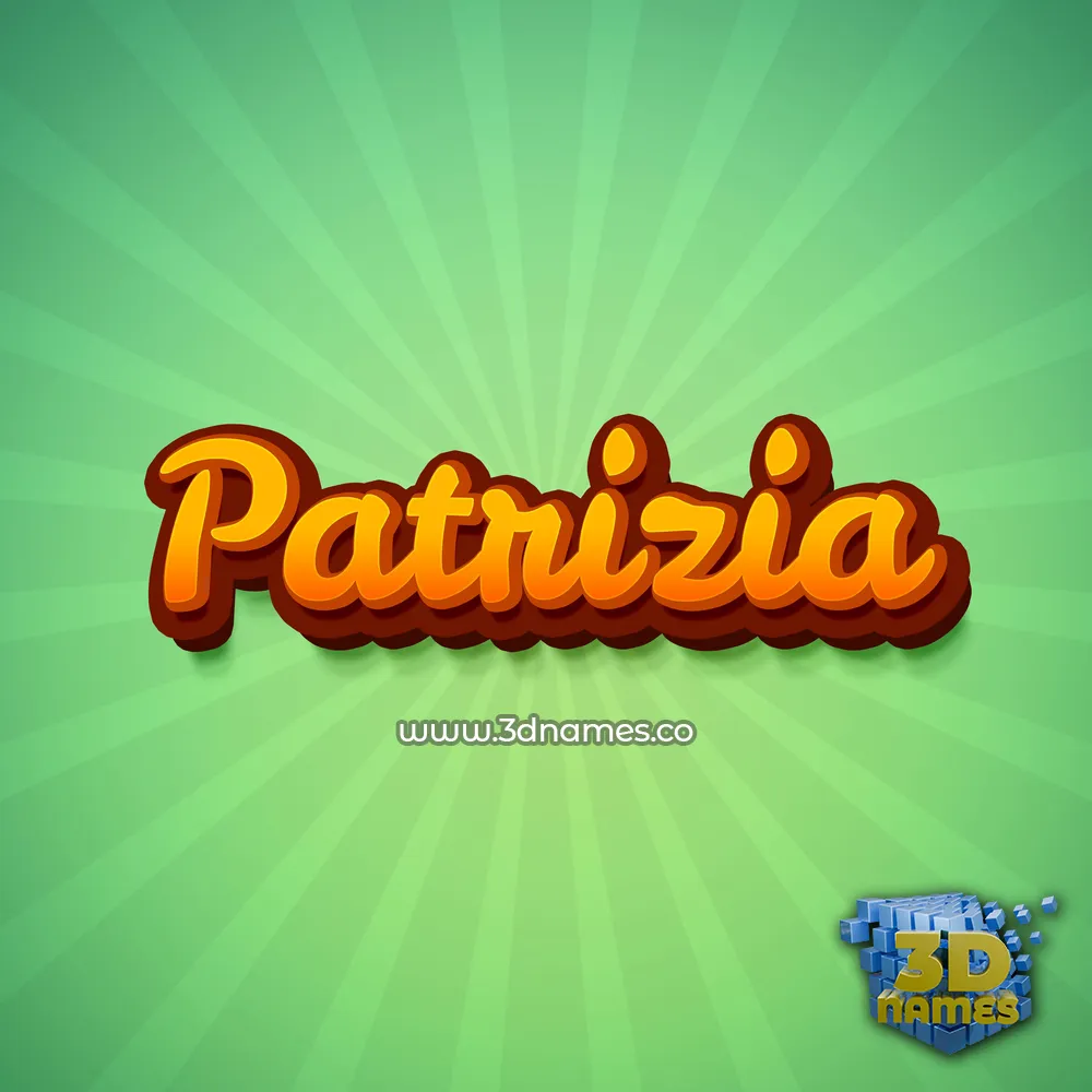 patrizia in Green Rays style - 3D name wallpaper