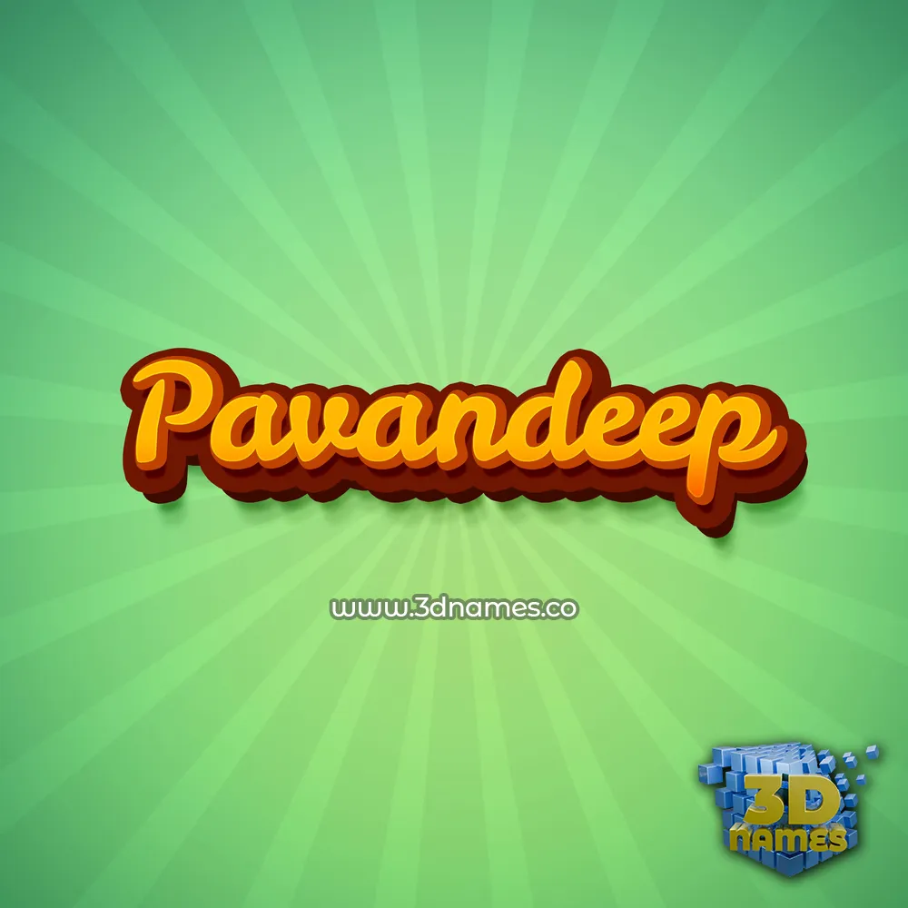 pavandeep in Green Rays style - 3D name wallpaper