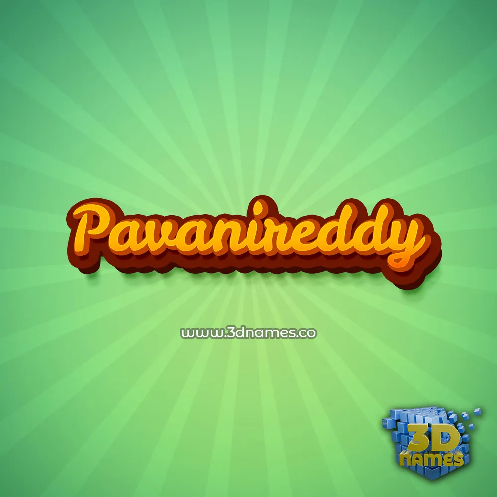 pavanireddy in Green Rays style - 3D name wallpaper