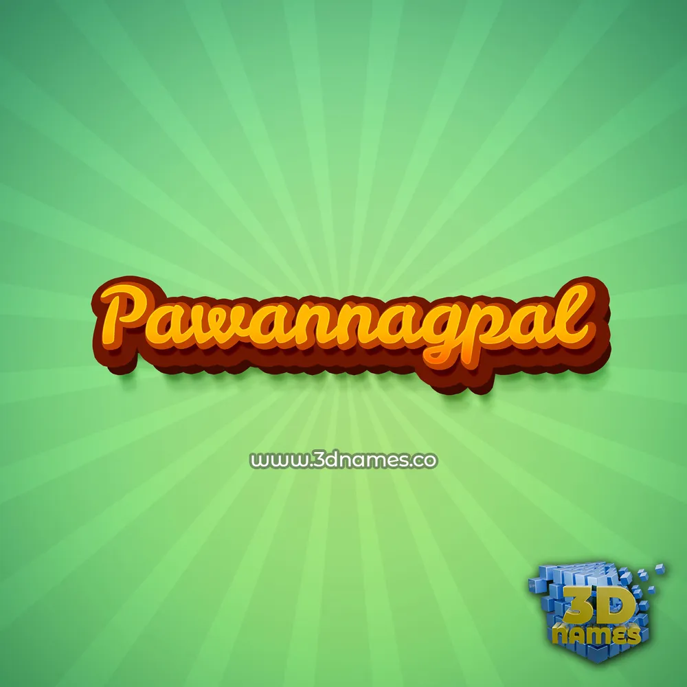 pawannagpal in Green Rays style - 3D name wallpaper