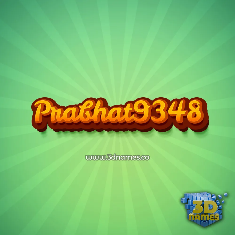 prabhat9348 in Green Rays style - 3D name wallpaper
