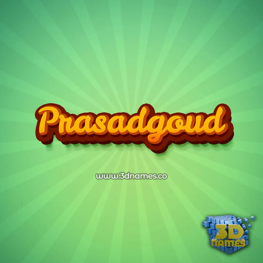 prasadgoud in Green Rays style - 3D name wallpaper