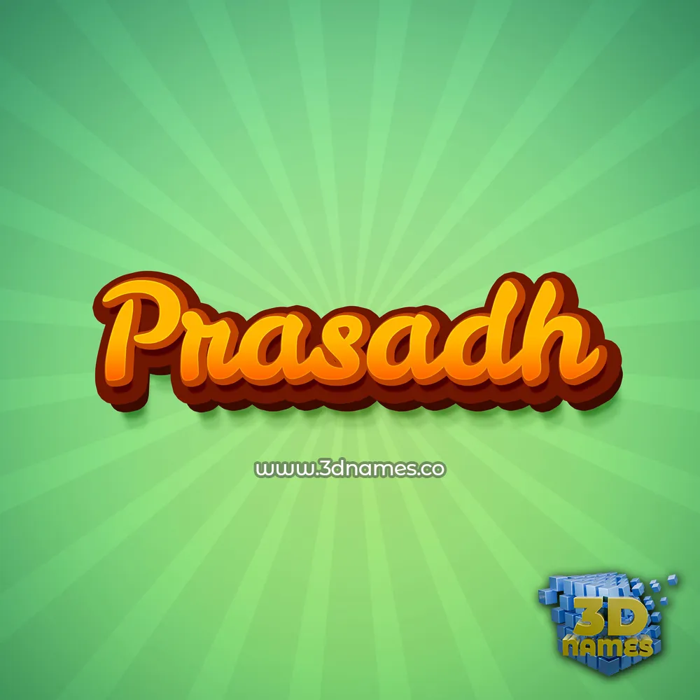 prasadh in Green Rays style - 3D name wallpaper