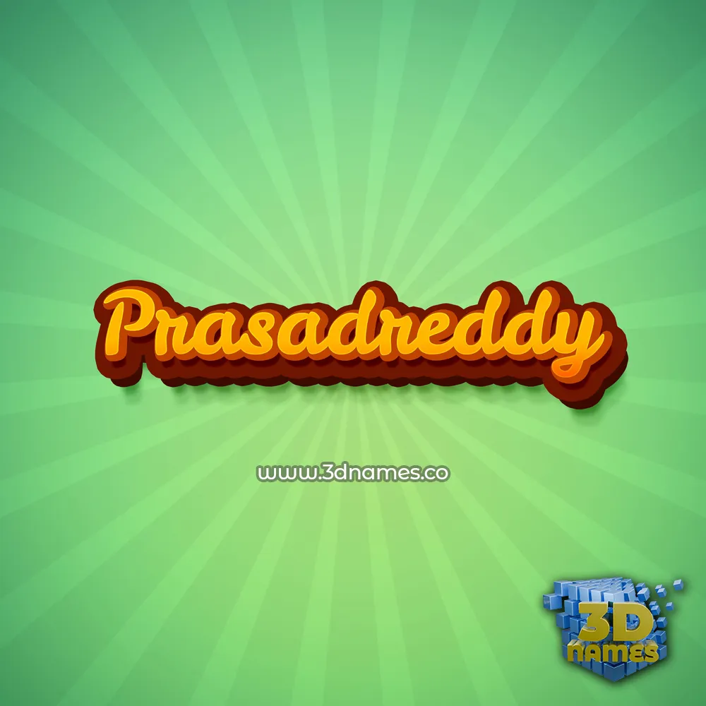 prasadreddy in Green Rays style - 3D name wallpaper