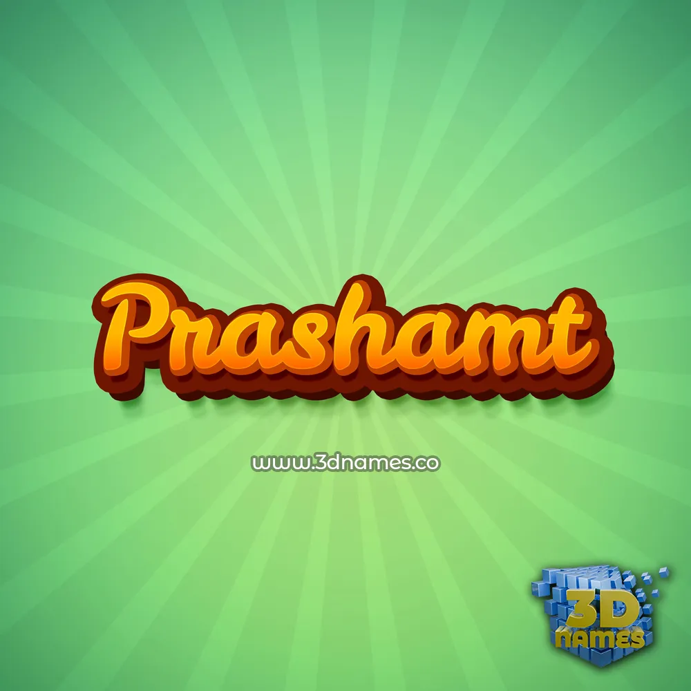 prashamt in Green Rays style - 3D name wallpaper