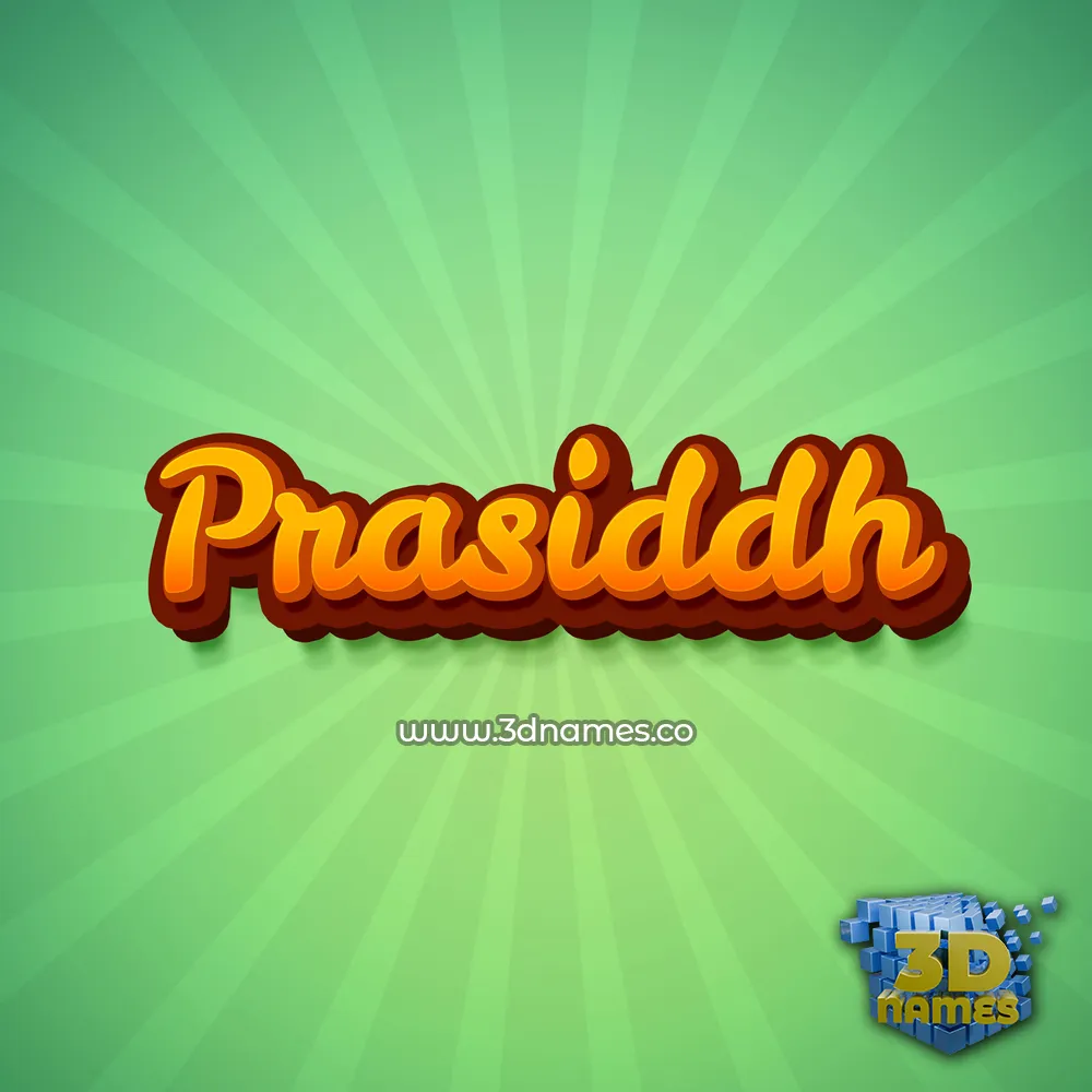 prasiddh in Green Rays style - 3D name wallpaper