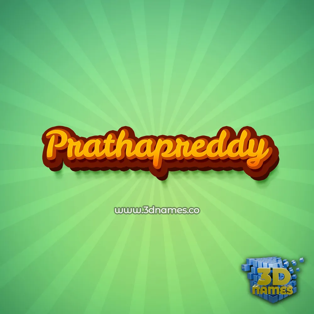 prathapreddy in Green Rays style - 3D name wallpaper