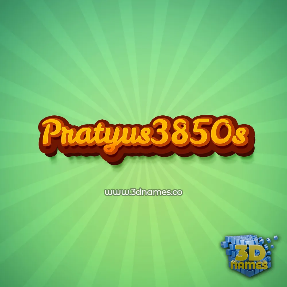 pratyus3850s in Green Rays style - 3D name wallpaper