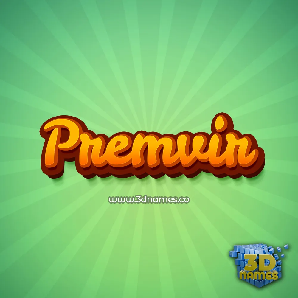 premvir in Green Rays style - 3D name wallpaper