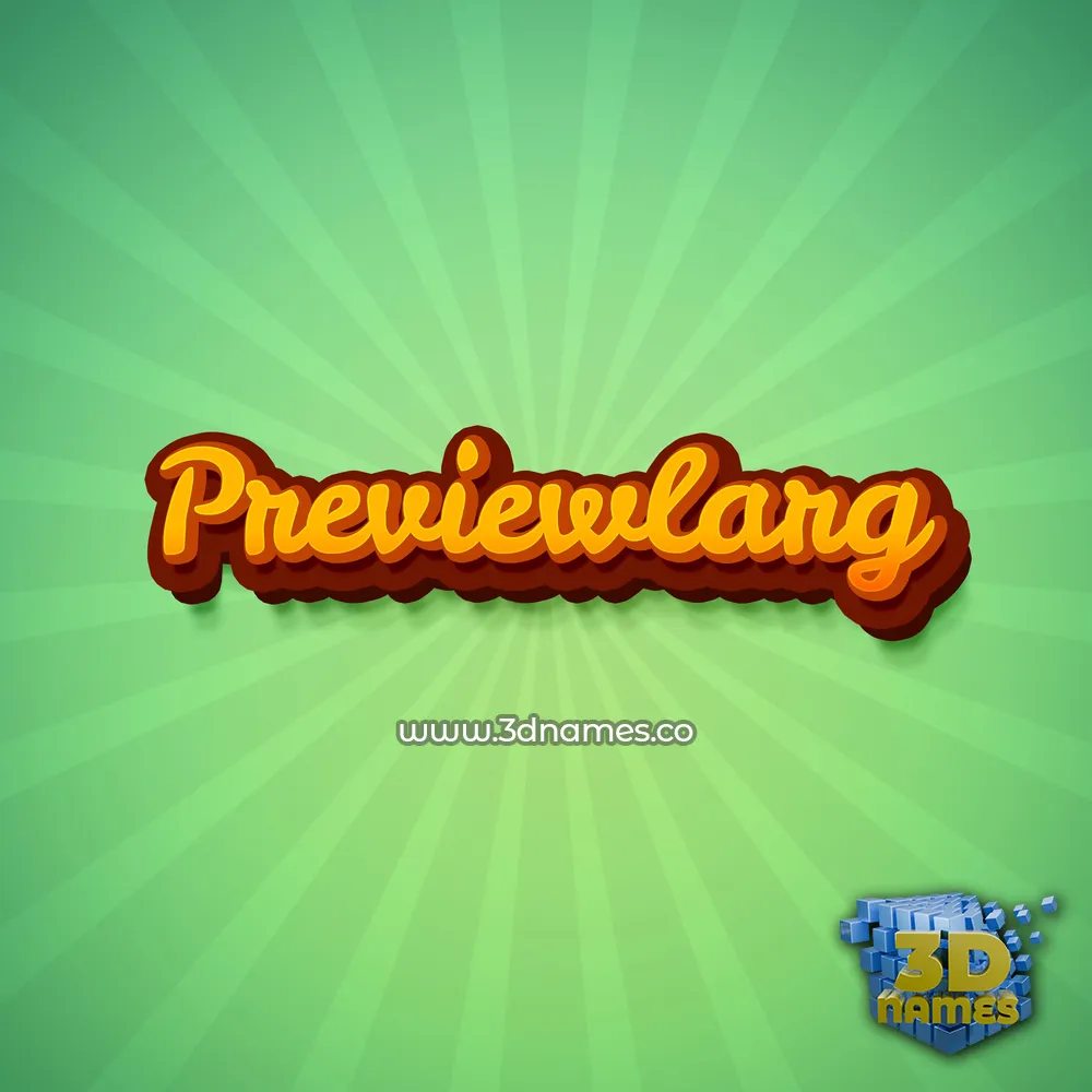 previewlarg in Green Rays style - 3D name wallpaper