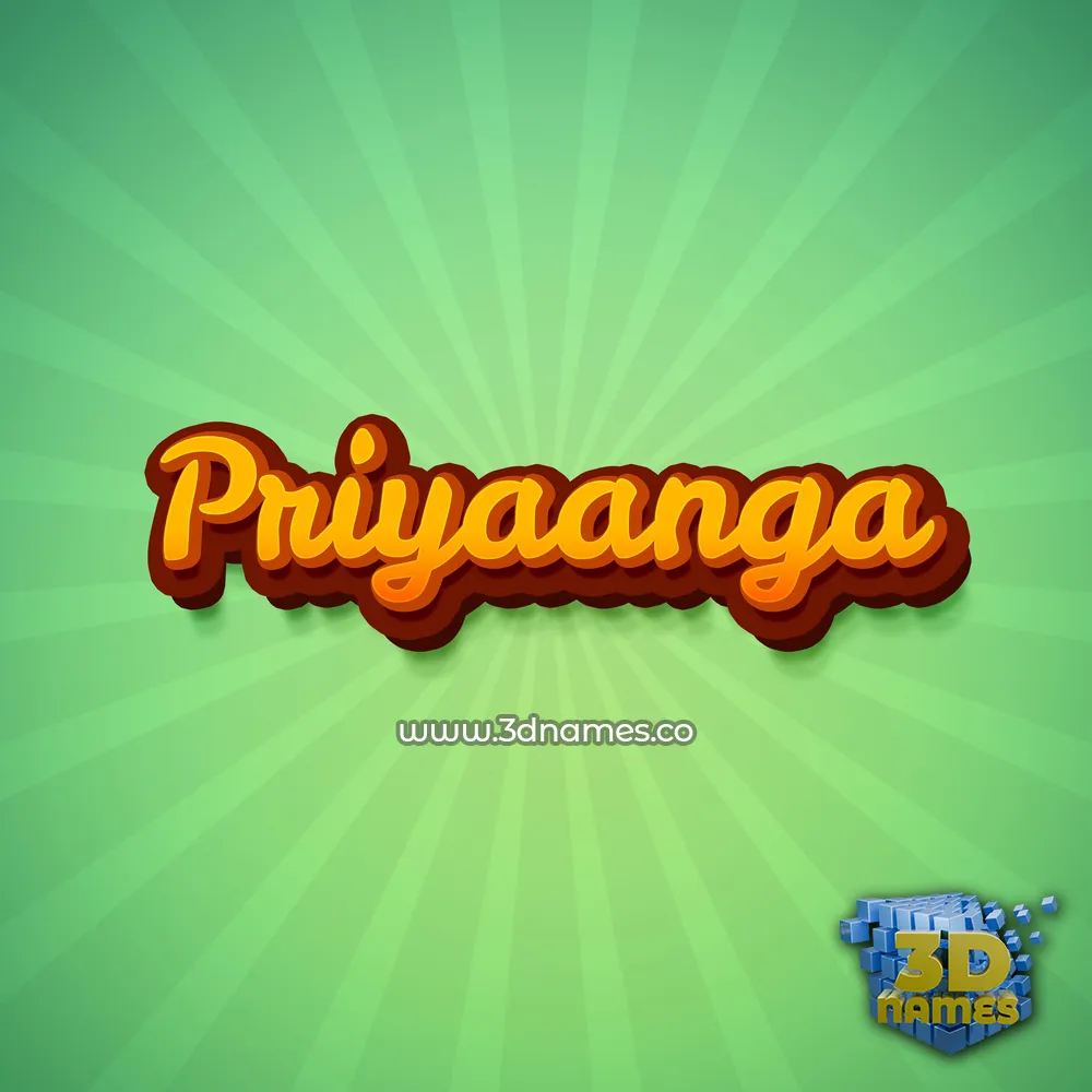 priyaanga in Green Rays style - 3D name wallpaper
